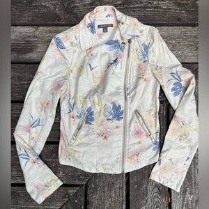 Boutique Floral Moto Jacket size Small